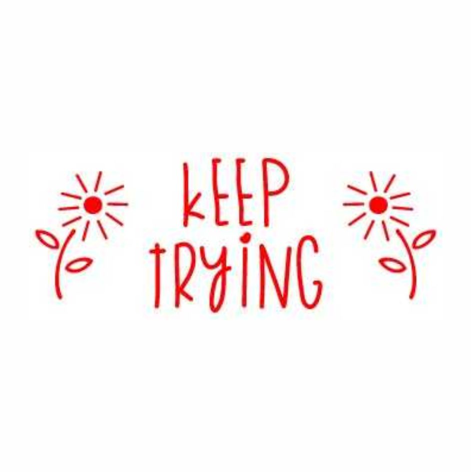 Trodat Ready-Made Stamp: Keep Trying (S496)