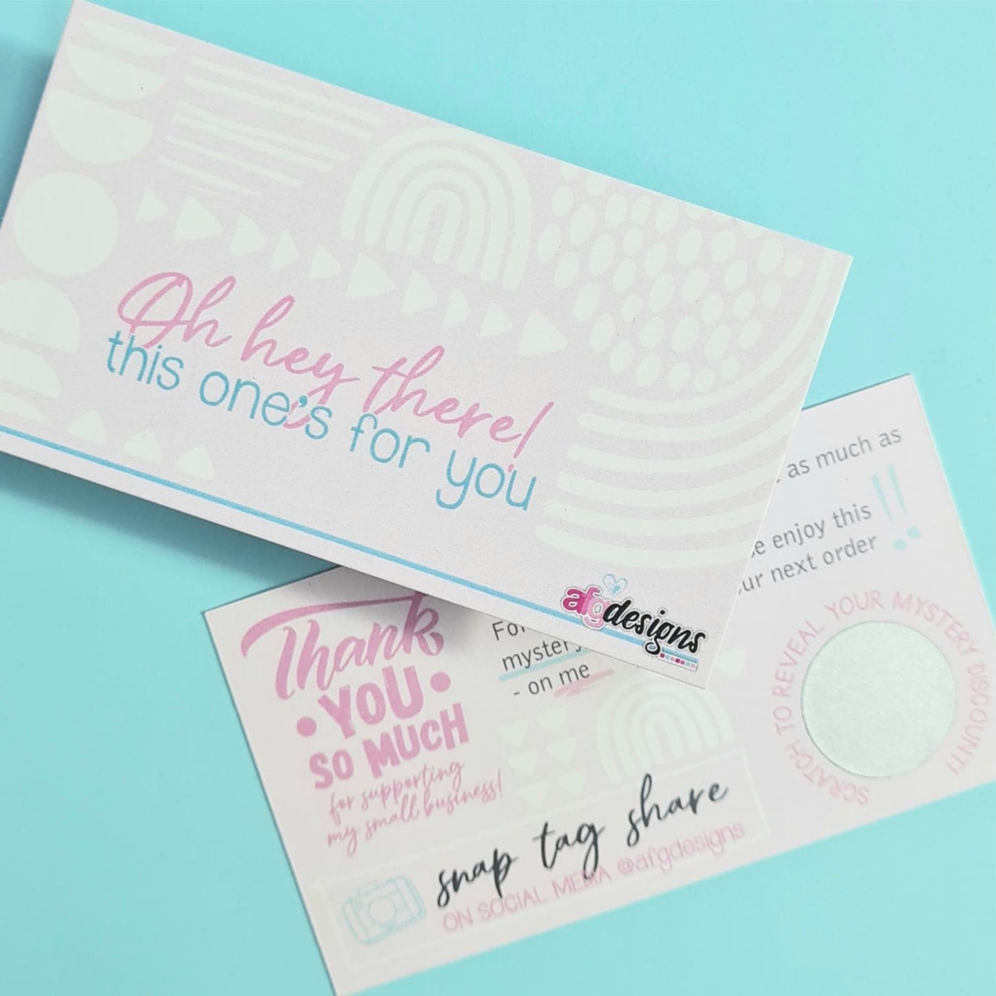 Business Cards - Full Colour, Double Sided with Scratch-Off Dot
