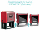 Commissioner of Oaths 3 Stamp Set | Trodat (self-inking)