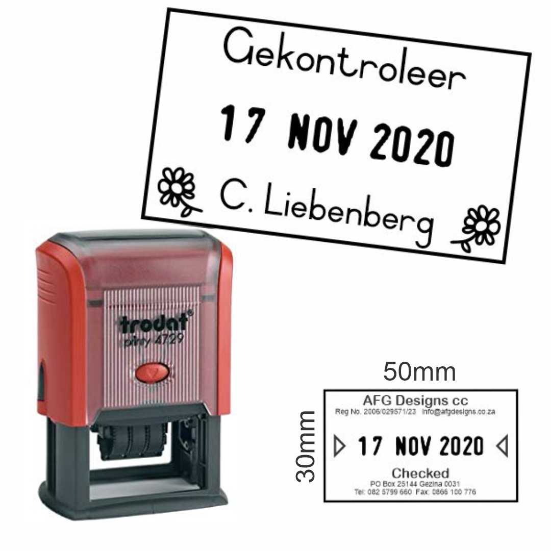 Dater Stamp - 50x30mm