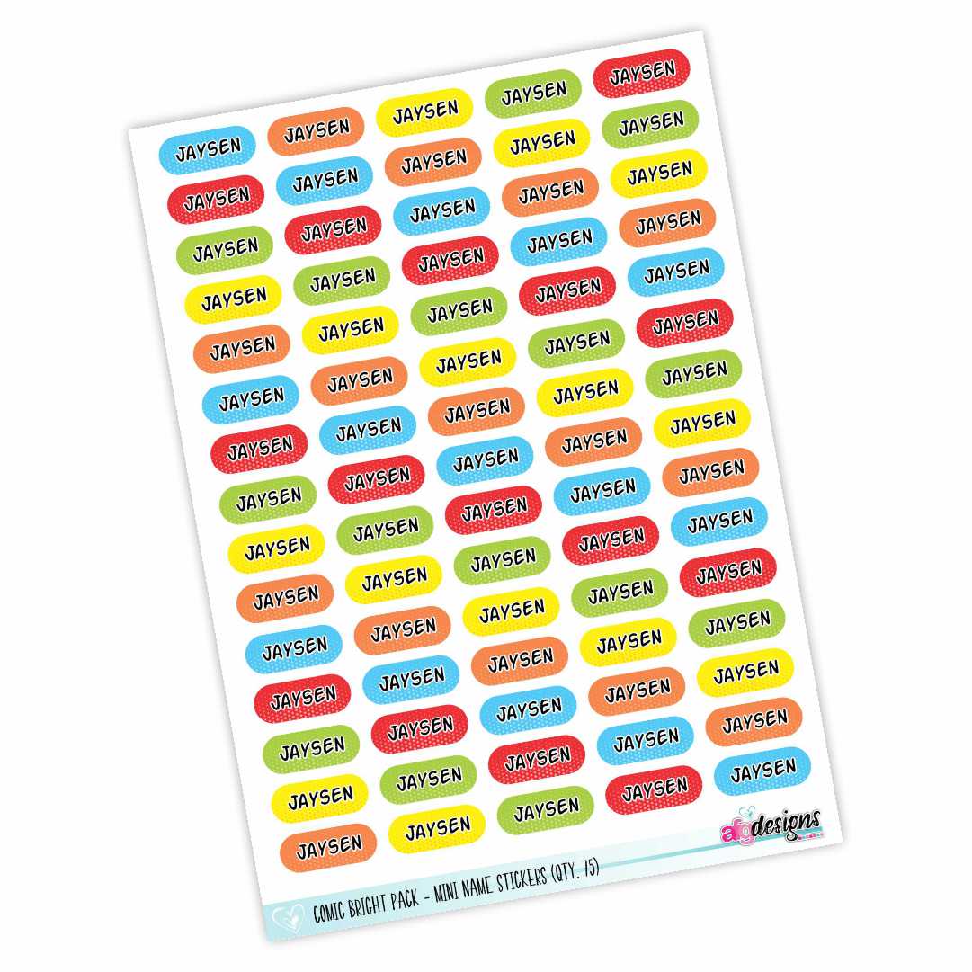 Mini Stickers - Various Options Available