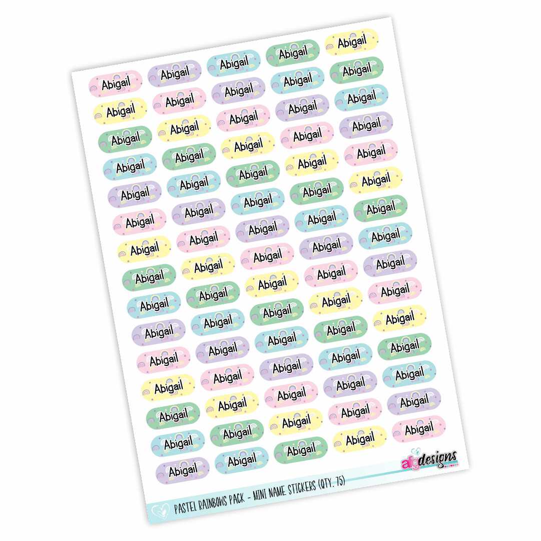Mini Stickers - Various Options Available