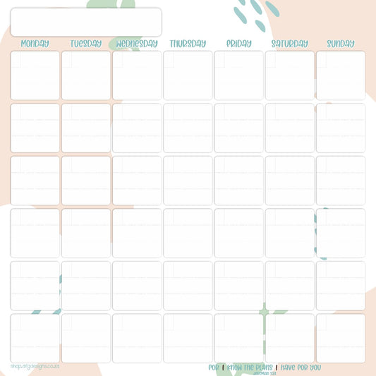 Magnetic Monthly Planner