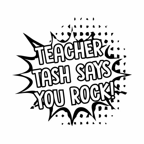 Hand-Held Teacher Stamp - 24x24mm round