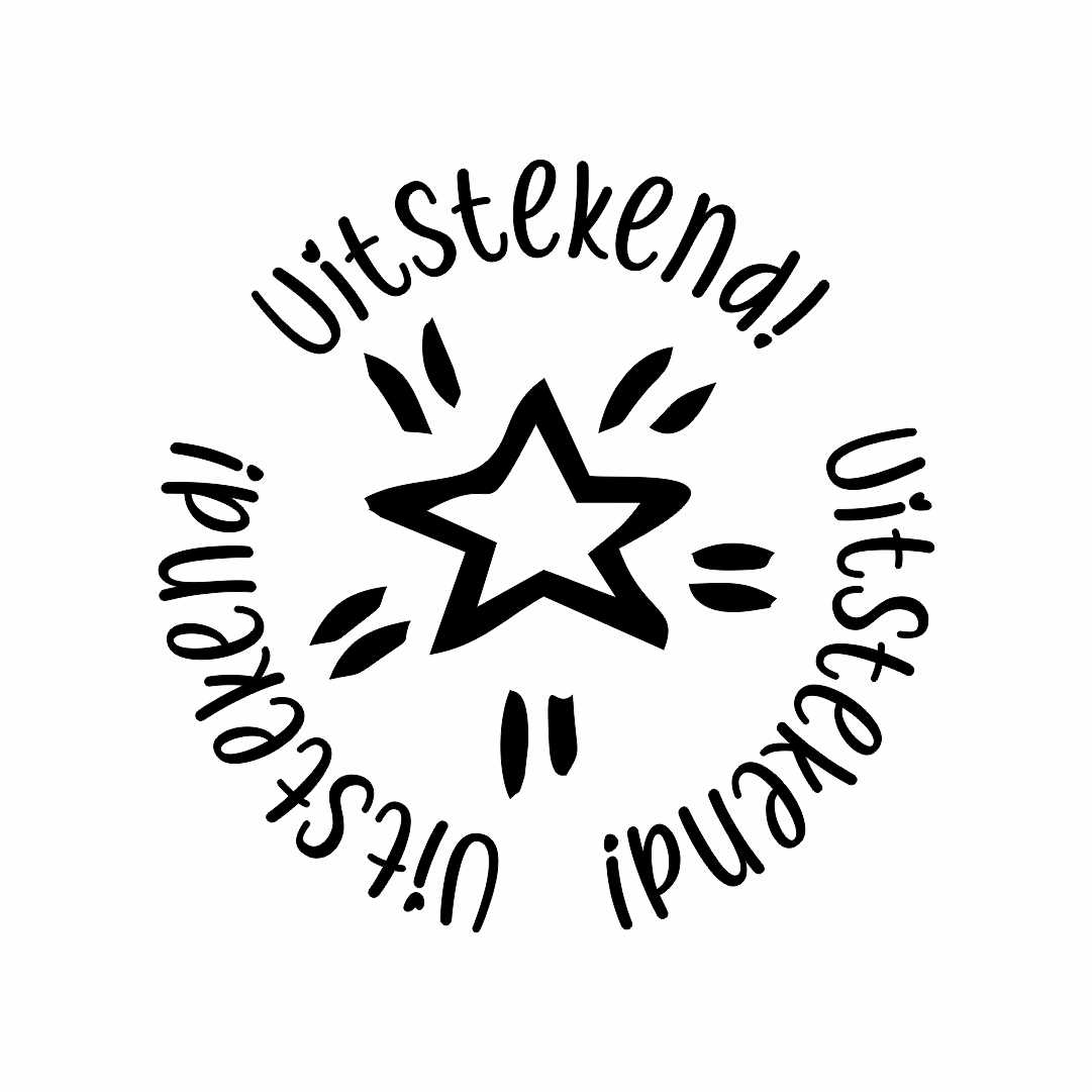 Wooden Teacher Stamp - standard 20x20mm round