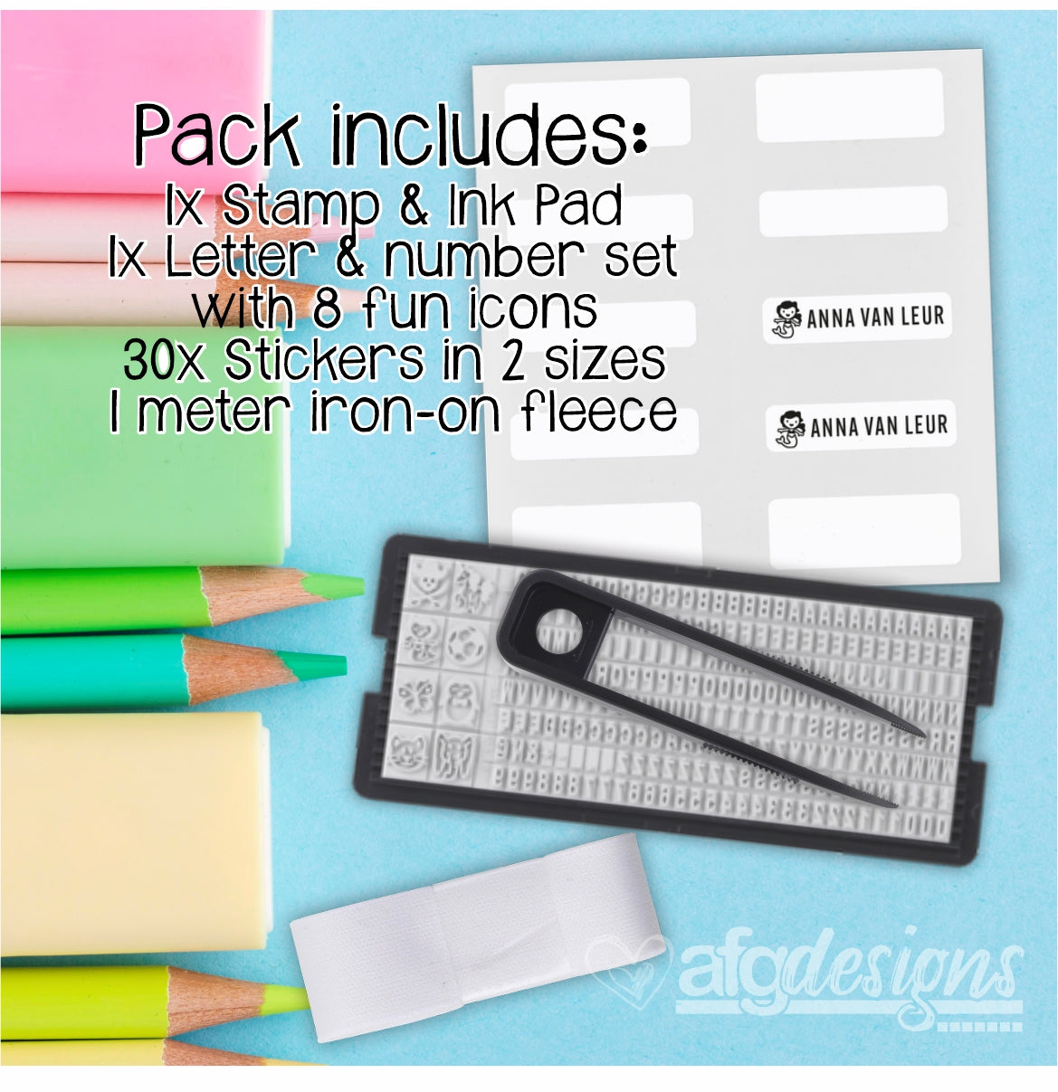 Stamp 'n Stick Changable Stamp Kit