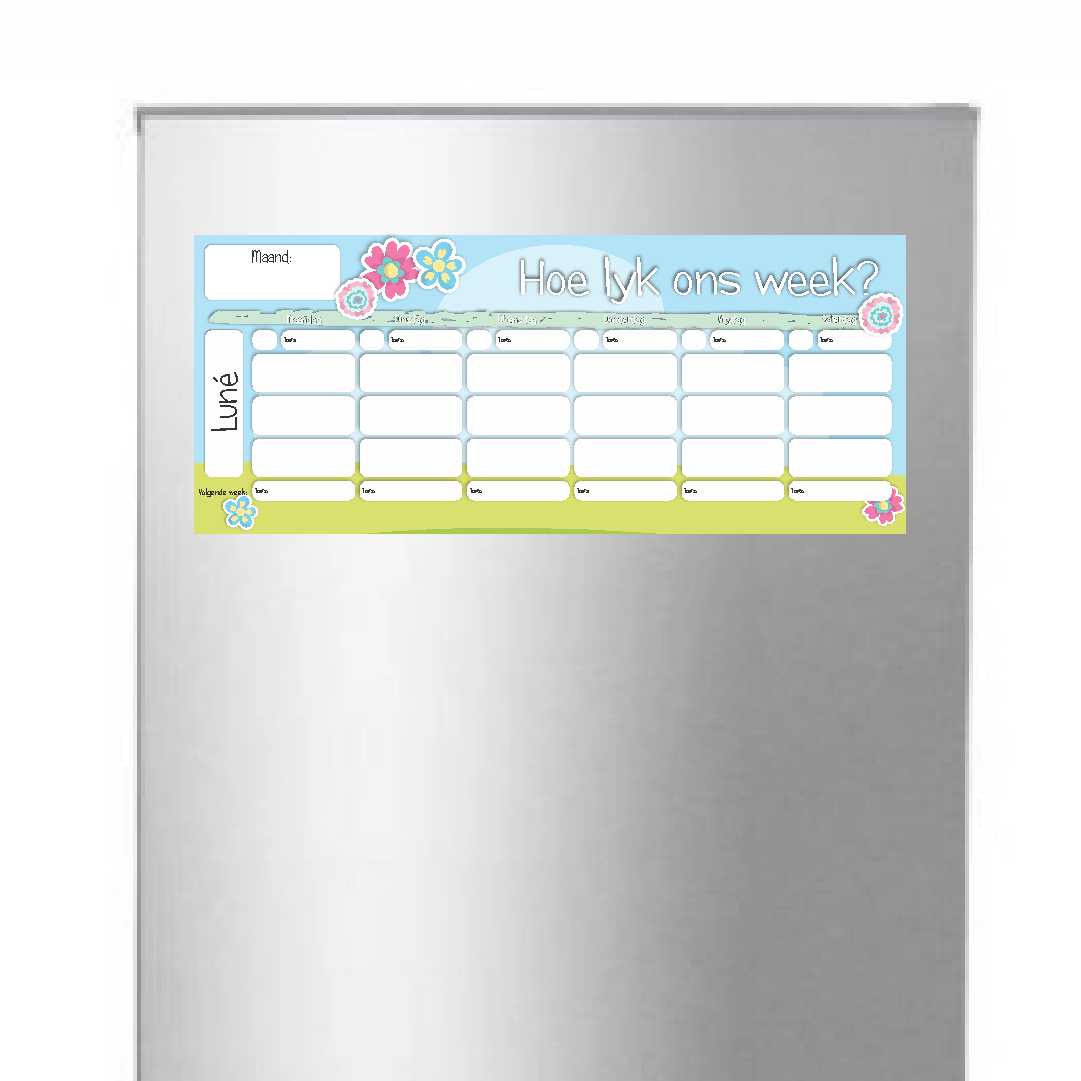 Magnetic Weekly Planner
