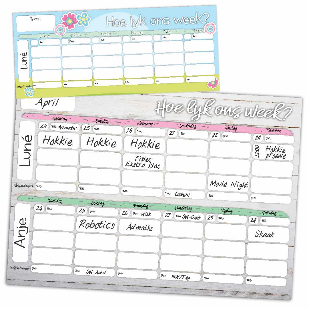 Magnetic Weekly Planner