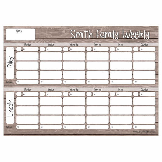 Magnetic Weekly Planner