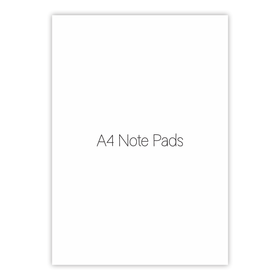 A4 Note Pads - Double Sided