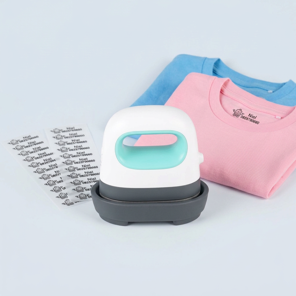 Closer studio composition with pink and blue shirts