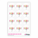 Gift Stickers - Birthday Candles