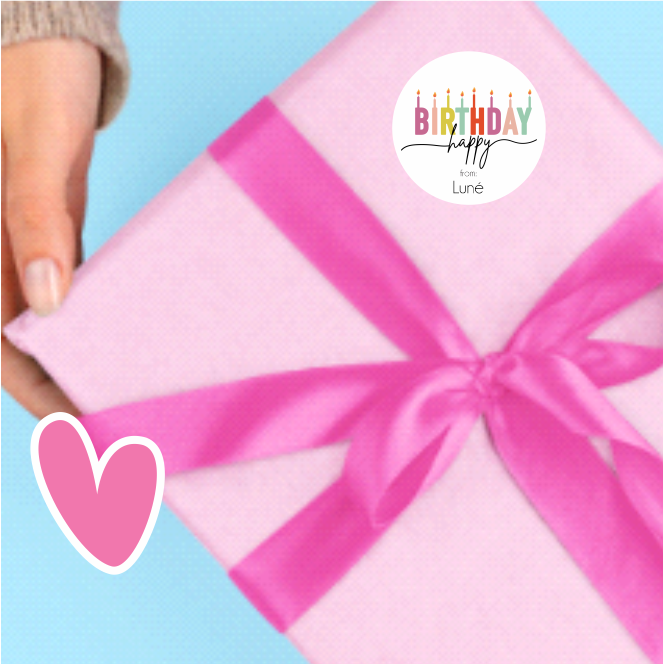 Gift Stickers - Birthday Candles