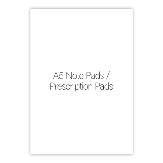 A5 Prescription Pads - Single Sided