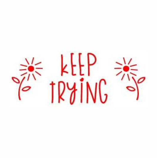 Trodat Ready-Made Stamp: Keep Trying (S496)