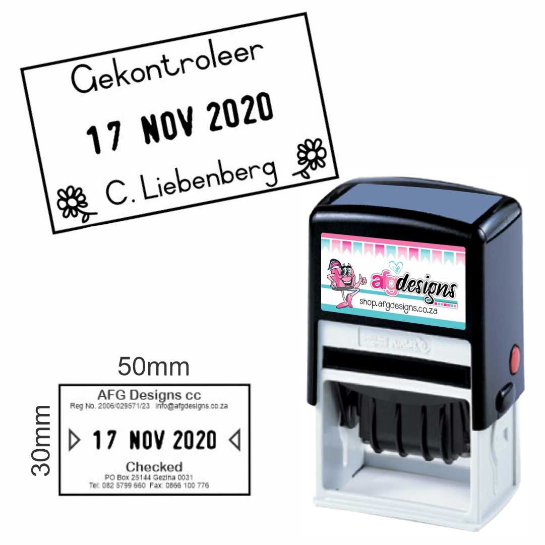 Dater Stamp - 50x30mm