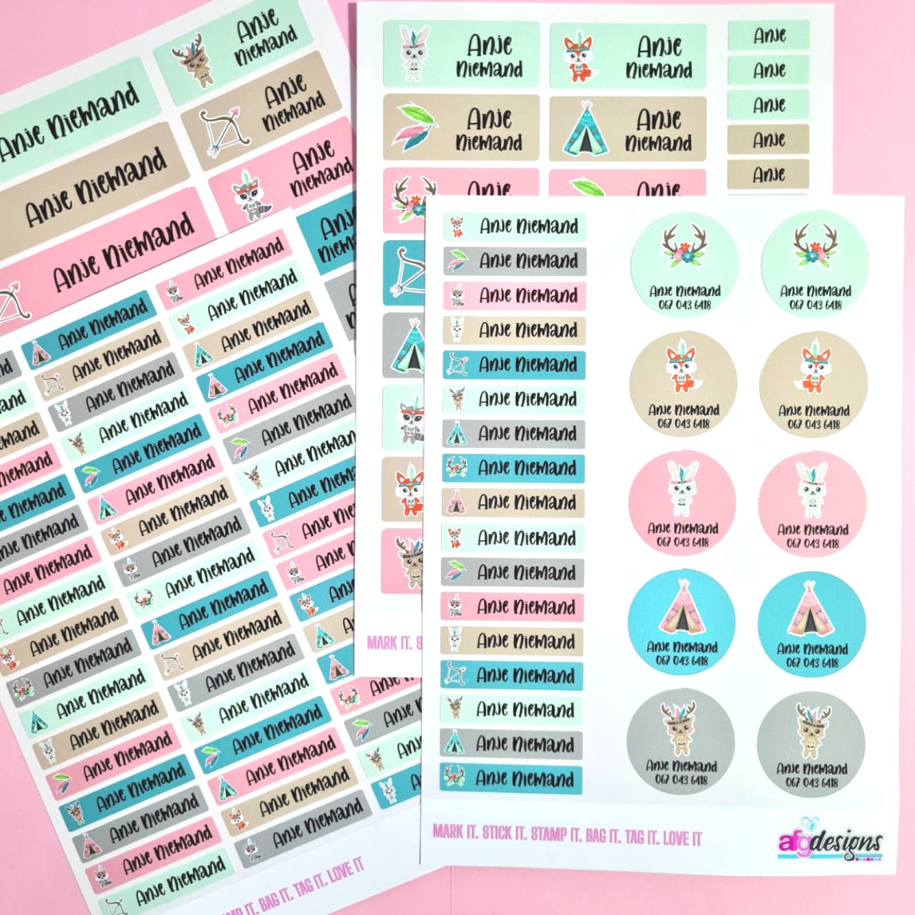 Midi School Sticker Pack – AFG Designs