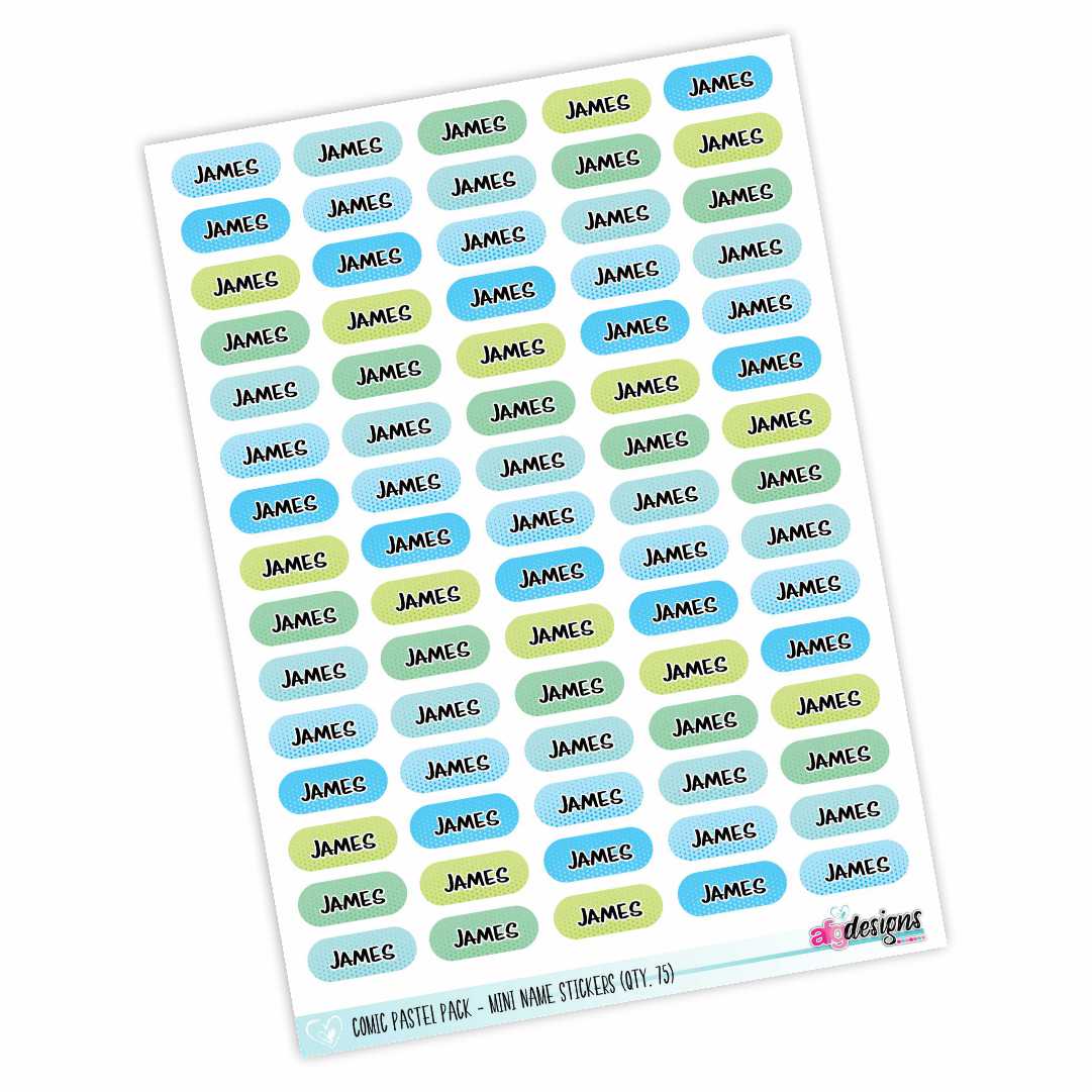 Mini Stickers - Various Options Available