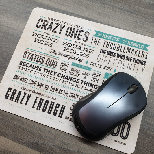 Mousepad - Misfits & Rebels quote