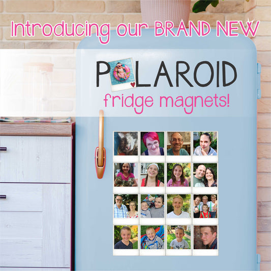 Magnetic Polaroid Fridge Photos (set of 16 magnets)